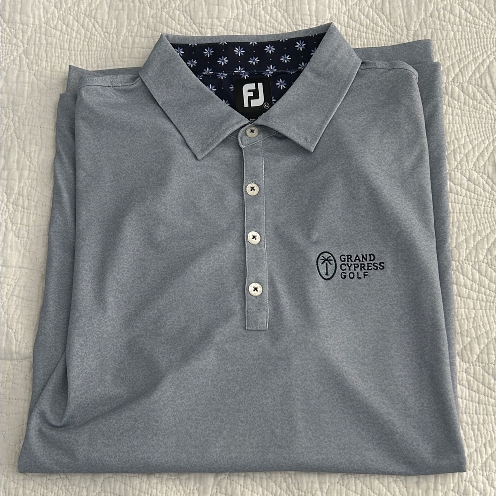 FootJoy Grey Golf Polo with Grand Cypress Logo